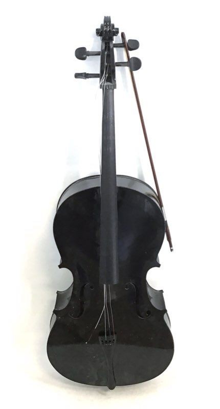 Cello Student Outfit Black Lacquer Finish with Bow