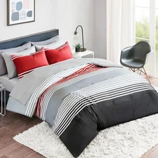 Comfort Spaces Queen Comforter Sets with Sheets - Bed in a Bag 9 Pieces Teen ...