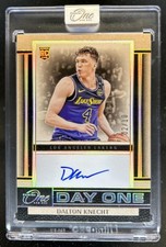 2024-25 Panini One and One Dalton Knecht Day One Signatures RC Gold Auto #/10
