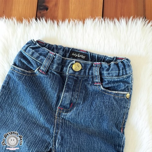 Vintage Y2K Baby Phat Toddler Girls Gold Embroidered Logo 2000s Jeans (18M) - Picture 4 of 6