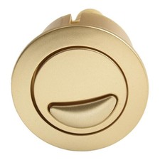 1PC Sleek Gold Toilet Flush Button with Ergonomic Design and Functionality 