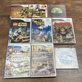 Huge Lot Nintendo DS Wii WiiU Consoles Accessories Bundle Gamecube Games Tower