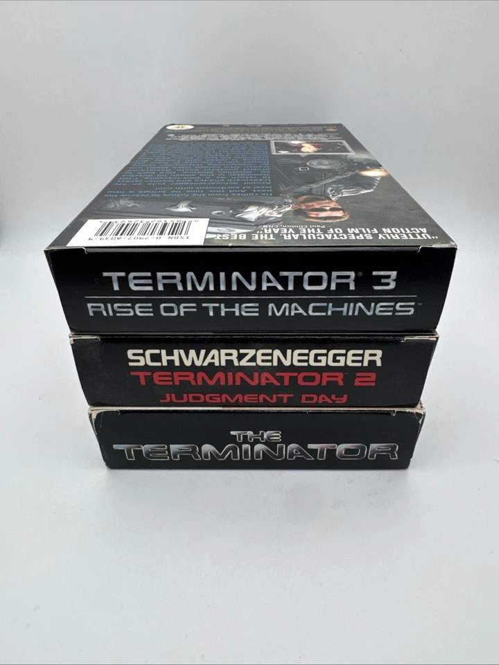 Terminator 1, 2, 3. Movie Trilogy Judgment Day Rise Of Machines VHS Tape Lot HTF - Image 3 of 4