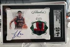 2017-18 Panini Flawless GU Patch Auto Mike Bibby #FP-MB /5