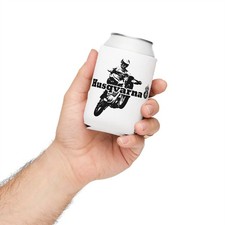 Husqvarna Black TH Wheelie White Moto Can Cooler