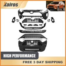 New Front Bumper Kit Primed Fits 2019-2022 Toyota RAV4 52119-0R919,52119-4A916
