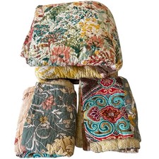 Wistown Cotton Queen Quilt Set Bedspread Patchwork Floral Paisley Reversible