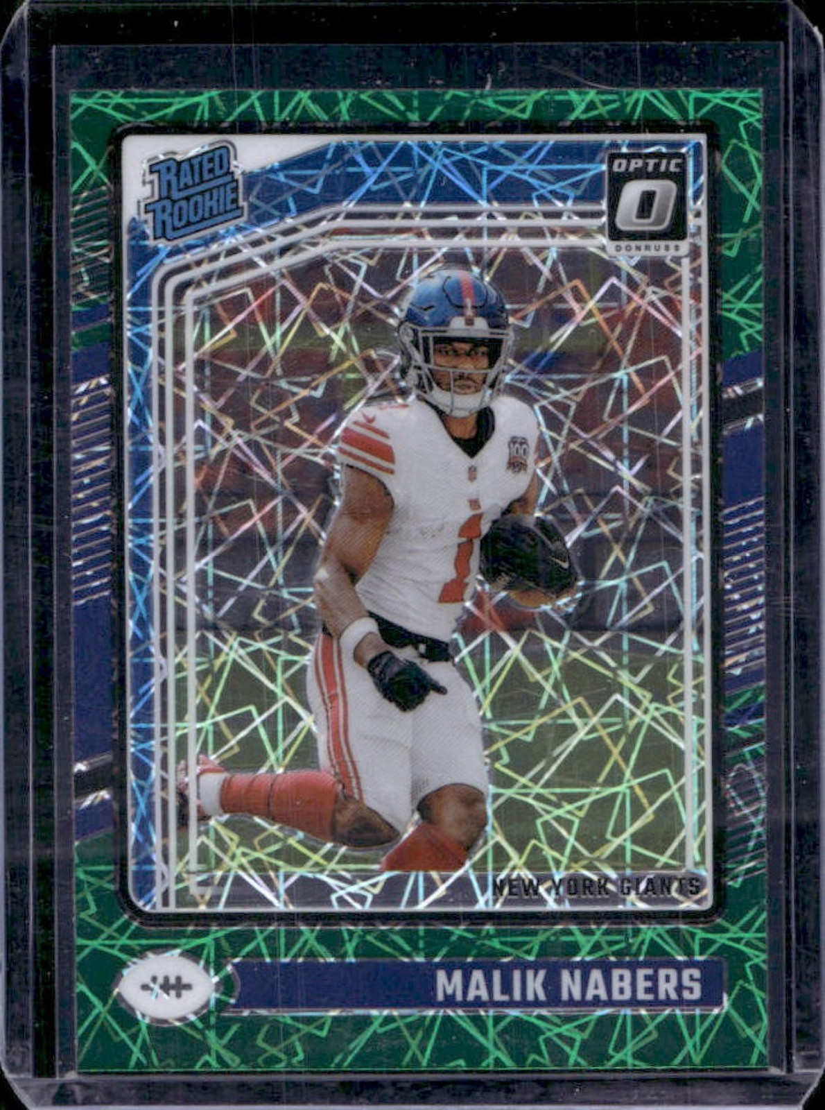 Malik Nabers Panini Donruss Optic #271 Green Velocity