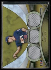 2010 Bowman Sterling #USAR-31 Andrew Maggi USA Relics Gold Refractors #/50