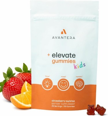 Avantera Elevate Kids Gummies - Best Focus Gummies for Memory & Brain Support