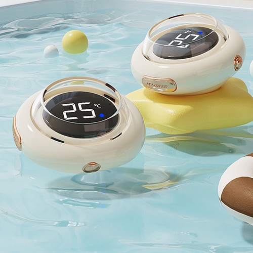 2-LED Bath Thermometer Cute Spacecraft Shape Temperature Alerts For Bathing Fun - Afbeelding 18 van 24