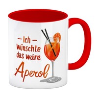 Ich WüNschte Das WäRe Aperol Kaffeebecher In Rot