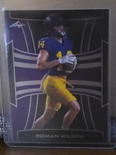 2025 Leaf Metal - Roman Wilson #B-150 Purple Foilboard