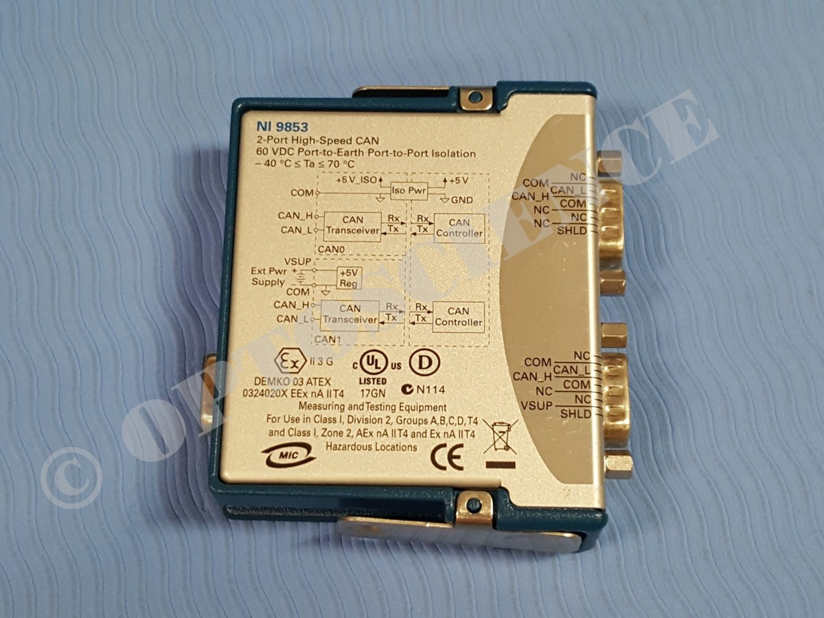 National Instruments NI 9853 cRIO 2-Port High-Speed CAN Interface