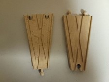 Brio Wooden Railway 33348 Switching Tracks V shed Tracks Very Good Condition