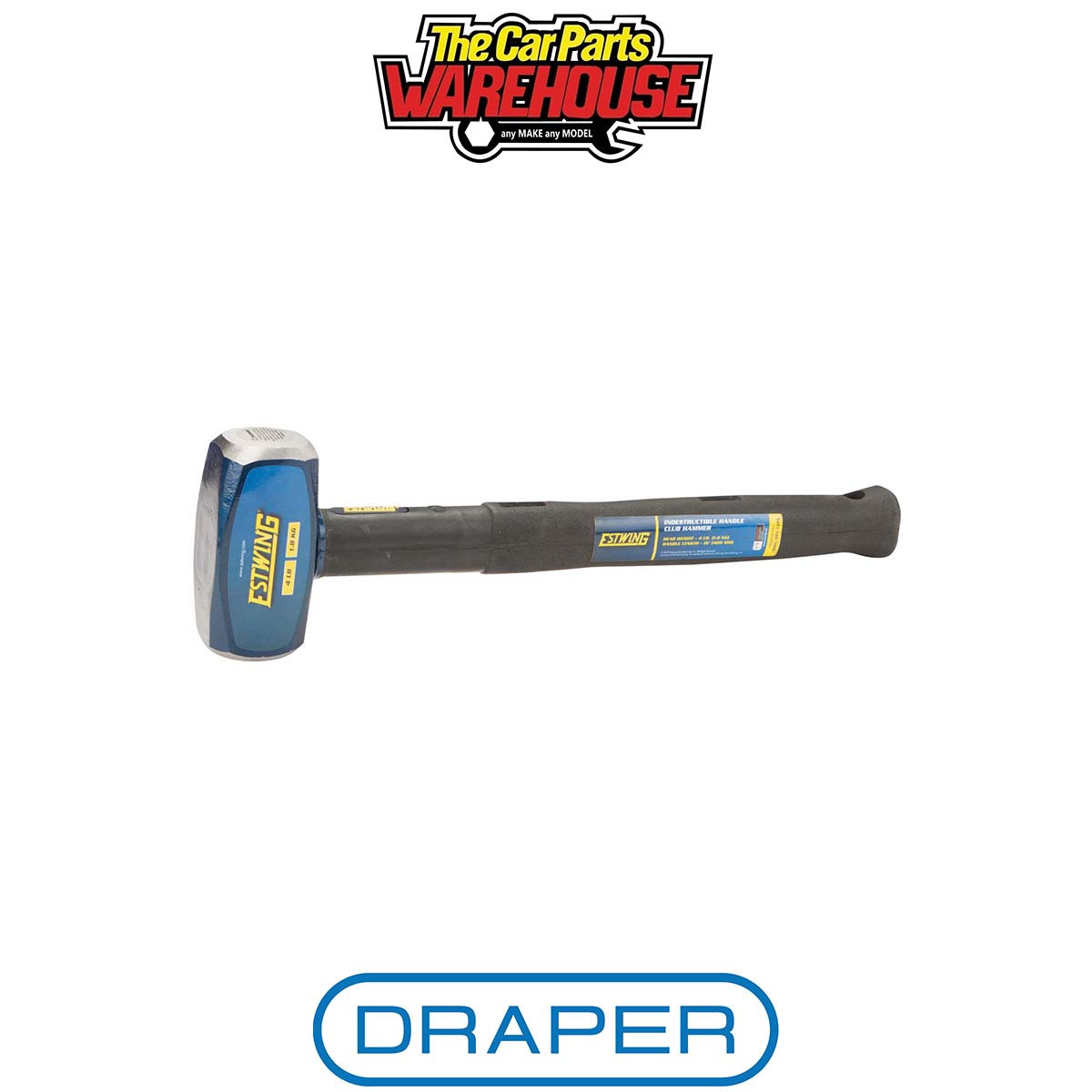 B&Q - Estwing Indestructible Shaft Club Hammer1.8Kg/4Lb400mm 31326 - Image 2