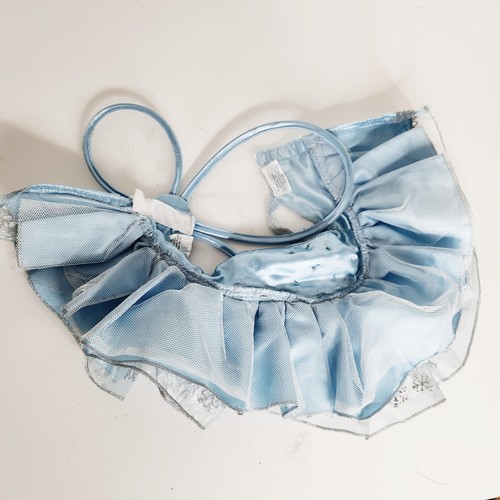 Build A Bear Workshop Azul Copos de Nieve Hada Princesa Disfraz Vestido Alas - Imagen 4 de 10
