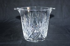 Seau à glace ou bouteille en cristal taillé, vintage, hauteur 14.5 cm