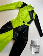 Pagliaccetto body lattice lucido gomma kim cosplay catsuit personalizzato 0,4 mm #1358