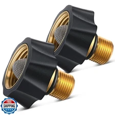 Ceoighe 2 Pack Garden Hose to Pressure Washer Adapter 3/4"Female to 3/8" Male