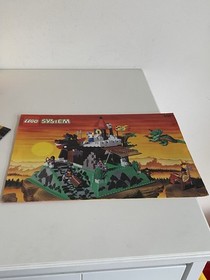 LEGO CASTLE 6082 Fire Breathing Fortress w/ Box Instructions Poster Complete