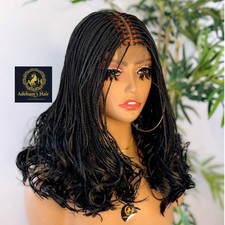 18/20” 100% HUMAN HAIR KIM K CLOSURE MEDIUM KNOTLESS BLACK FRENCH CURLS WIG