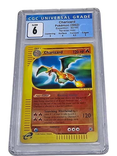 Charizard 40/165 Expedition Reverse Holo CGC 6 Ex/NM 4010