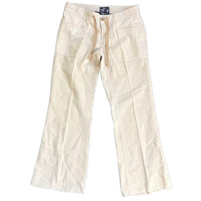The North Face Womens Linen Cotton Pants US 2 NWOT Unfinished Hem Drawstring