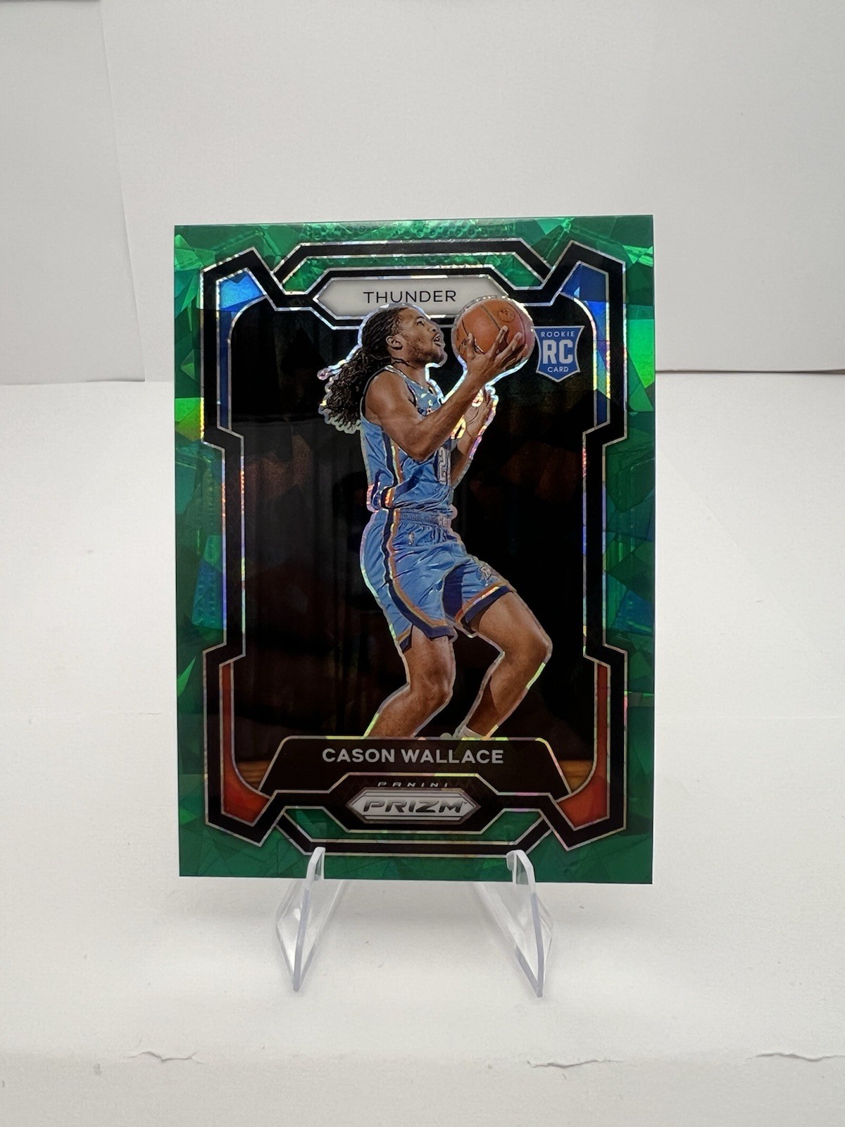 2023-24 Prizm Cason Wallace Green ICE SSP Rookie #139 RC Card