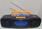 Vintage Sony CFS-E60 AM / FM Cassette Radio RADIO ONLY WORKS