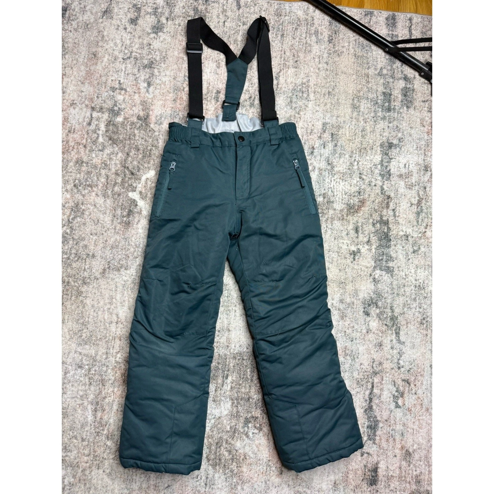 Valianly BIBS 7 KIDS Blue SNOW ski PANTS Overalls Very Warm European Outdoors