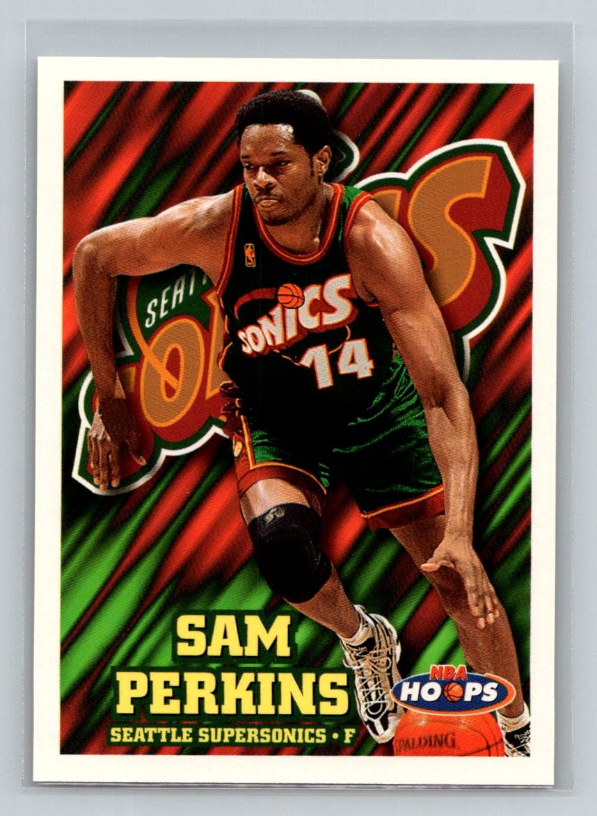 1997-98 Hoops #142 Sam Perkins Seattle SuperSonics Basketball Card