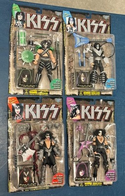 SET (4) VTG KISS 1997 McFarlane Toys GENE PAUL PETER ACE New/MOC Action Figures