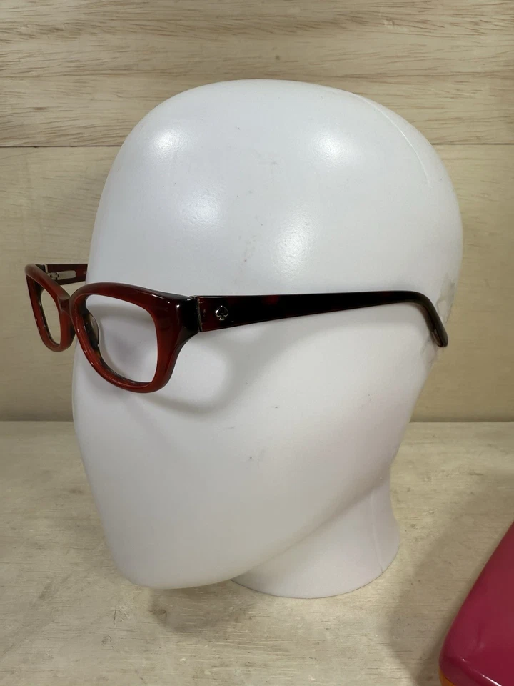 MARCOS DE GAFAS KATE SPADE SOLO CATALINA 0FN1 BORDE COMPLETO TORTUGA ROJA CON ESTUCHE OEM Foto 3 de 4