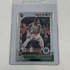 Grant Williams 2019-2020 NBA Hoops Premium Stock Rookie Card Boston Celtics #218. rookie card picture