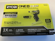Ryobi 18v 14 In. Right Angle Die Grinder Psbdg01k1 Tool Only New