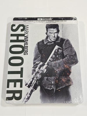 Shooter 15th Anniversary 4K Ultra HD Blu-ray Steelbook New Sealed Mark Wahlberg