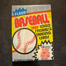 1989 Fleer MLB Wax Pack 15 Cards Billy Ripken Error FF Griffey Johnson Rookies