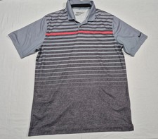 Pre-Owned Nike Mens Dri-FIT Gray Performance Tour Standard Golf Polo SZ Medium