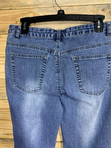 Vintage Y2K Wild Secret Jeans Sz 7 Bootcut Blue Floral Embroidered Women’s - Picture 15 of 19