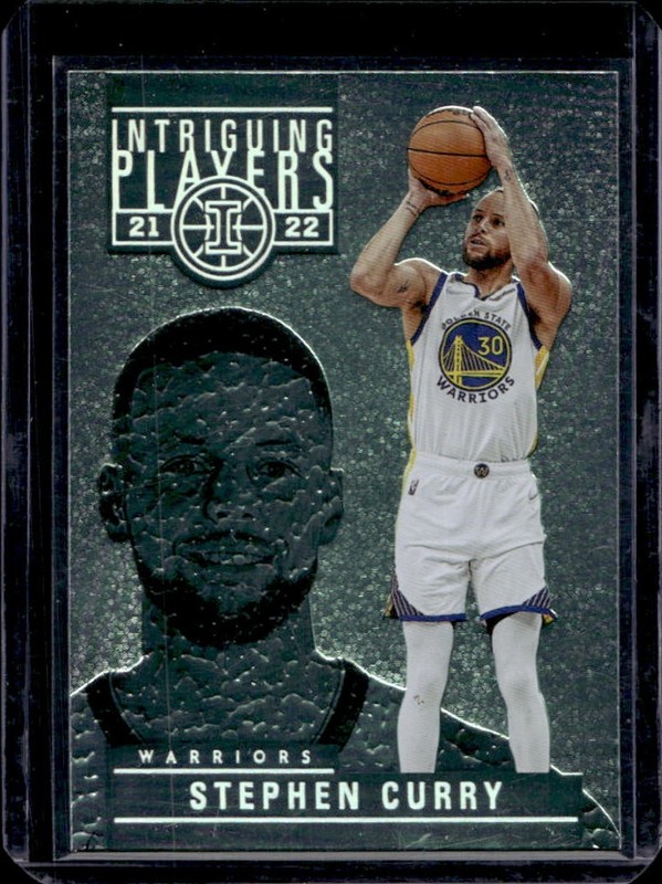 2021-22 Panini Illusions Stephen Curry Intriguing Players Emerald #7 Warriors