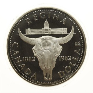 Kanada 1982 1 Dollar 100 Jahre Stadt Regina | Silber