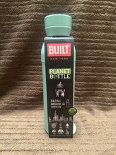 BUILT Planet 500ml Recycled Reusable Water Bottle, Leakproof (Green)