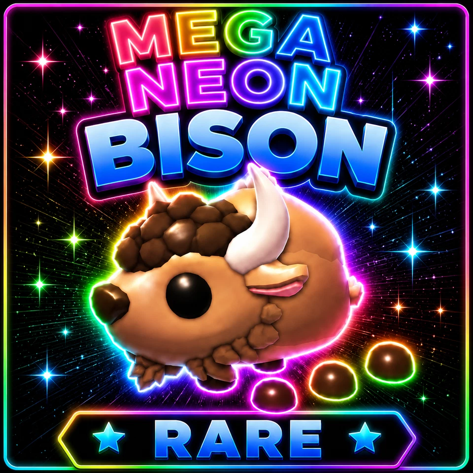 MEGA NEON BISON (CHEAP) ADOPT A PET FROM ME - CHEAPEST ON EBAY - Image 1 of 1