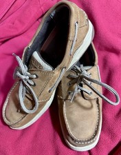 Boys SPERRY SIZE 4.5 Billfish Boat Shoes Tan Leather EU 37 Topsider Lower Price