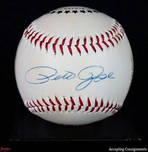 Pete Rose Autograph Signed Official Player Logo Baseball /2500 AUTO JSA COA