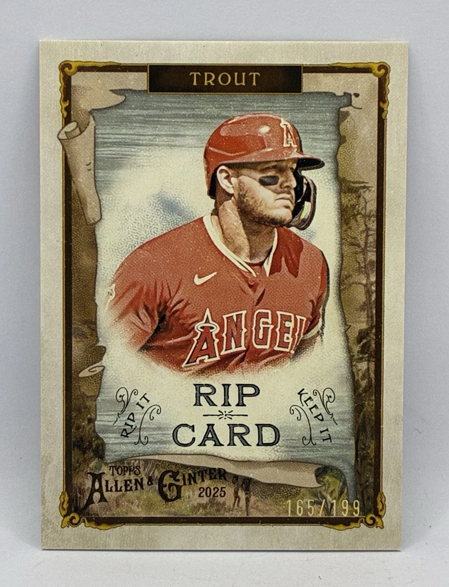 Topps Mike Trout Original Baseball Serial Numbered Sports Trading