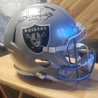 Howie Long Autographed LV Raiders Football Helmet Beckett Authenticated