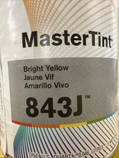 (1) QUART AXALTA DUPONT CROMAX MASTERTINT 843J BRIGHT YELLOW TINT TONER COLOR
