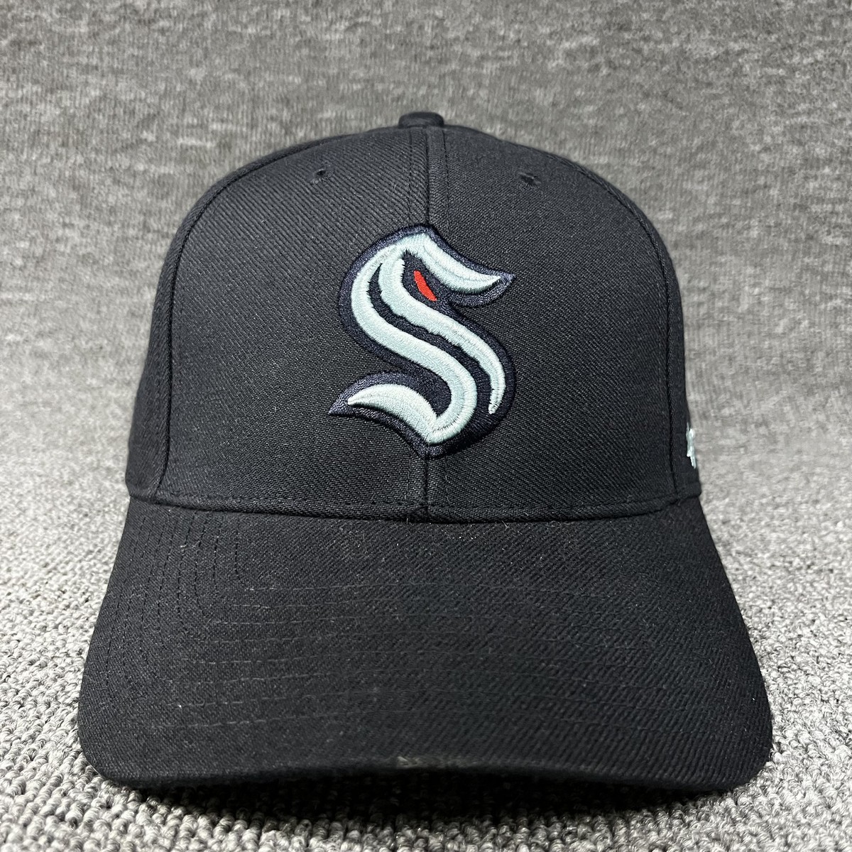 New '47 Seattle Kraken NHL MVP Adjustable Black Baseball Cap Hat